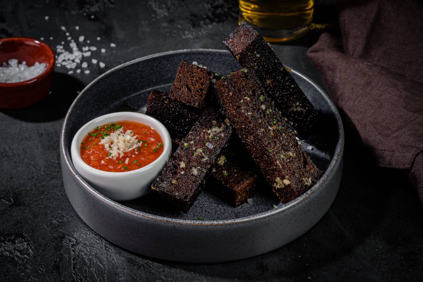 Ржаные чесночные гренки