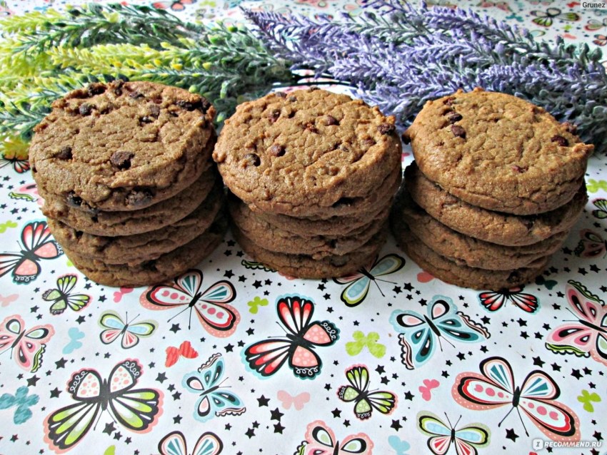 Американское печенье с кусочками шоколада