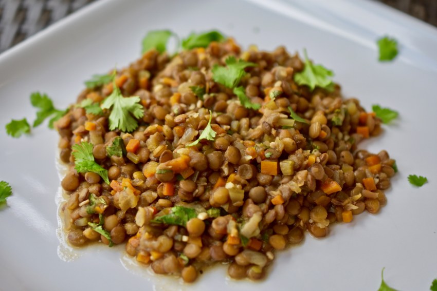 Чечевица с кукурузой