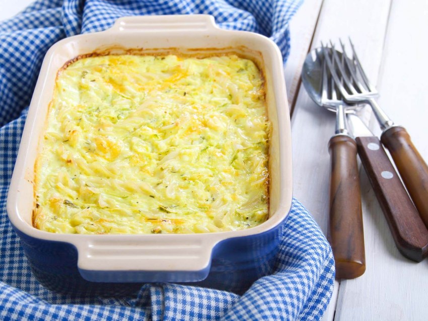 Запеканка из кабачков с макаронами