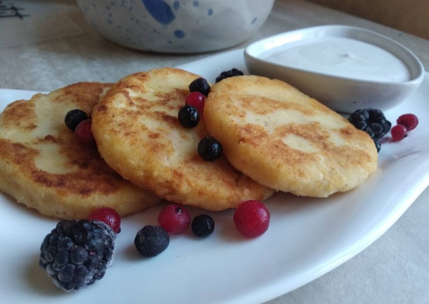 Оладьи с изюмом
