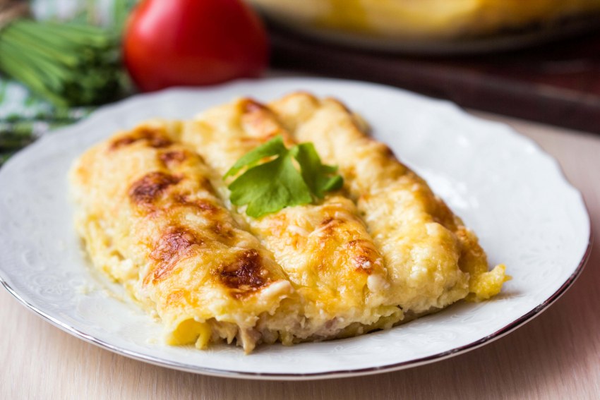 Макаронная запеканка каннеллони