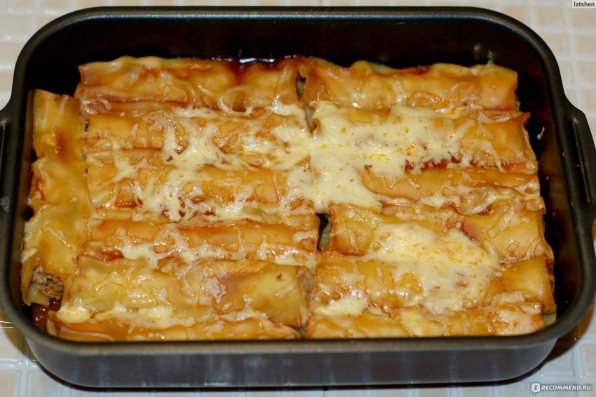 Паста каннеллони - Cannelloni