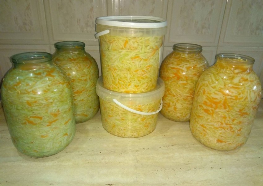 Квашеная капуста без соли