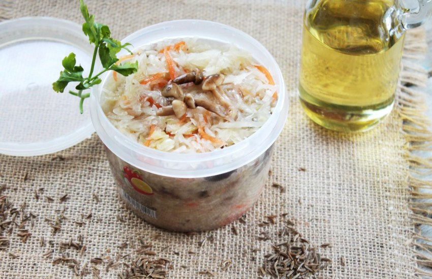 Квашеная капуста с грибами