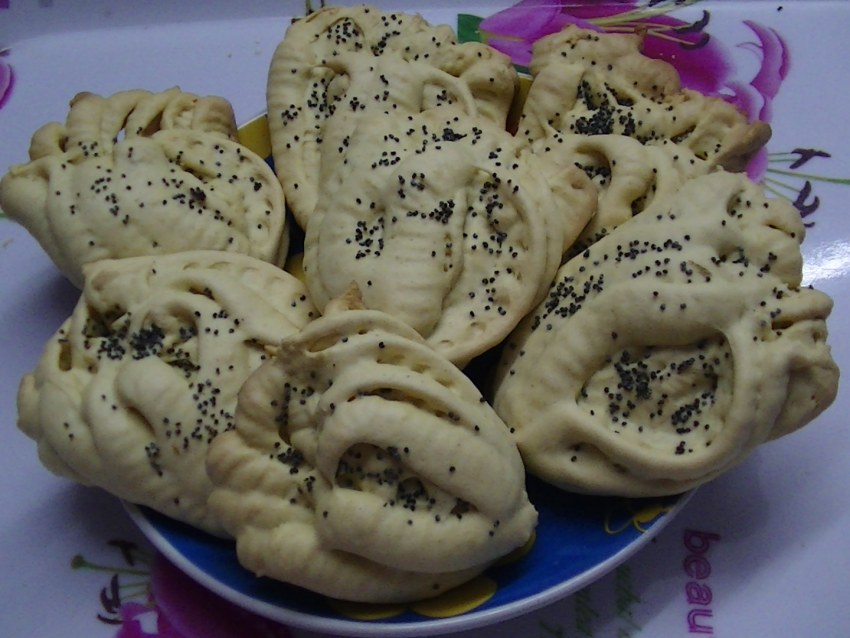 Печенье Мимоза через мясорубку