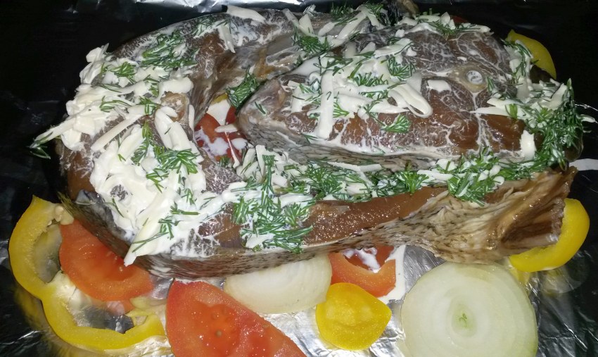 Рыба с апельсинами в духовке