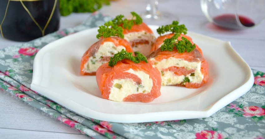 Закуска с форелью