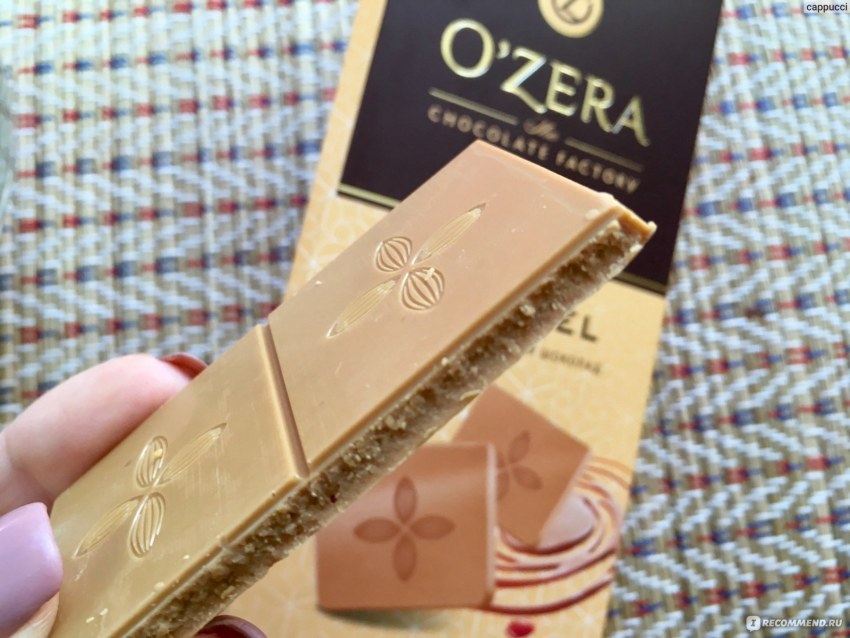 Белый шоколад o`Zera Caramel 90г
