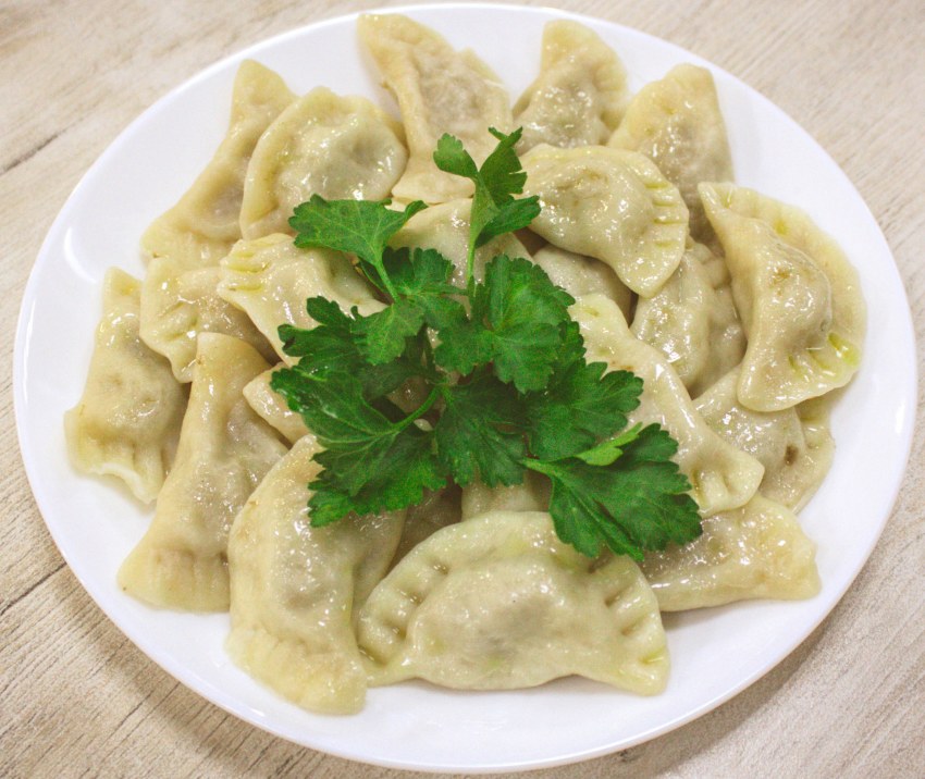 Пельмени с гребешком