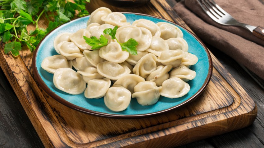 Русская кухня пельмени