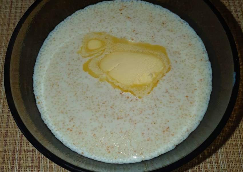 Манная каша на молоке
