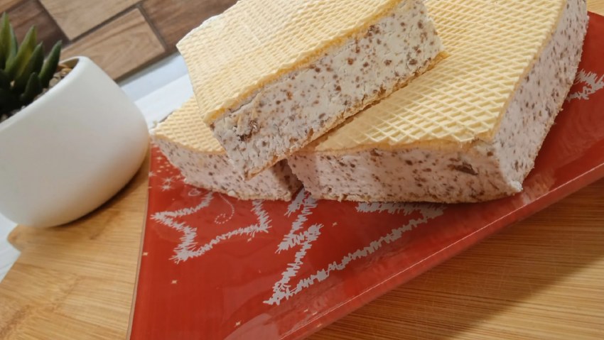 Мороженое в Венской вафли