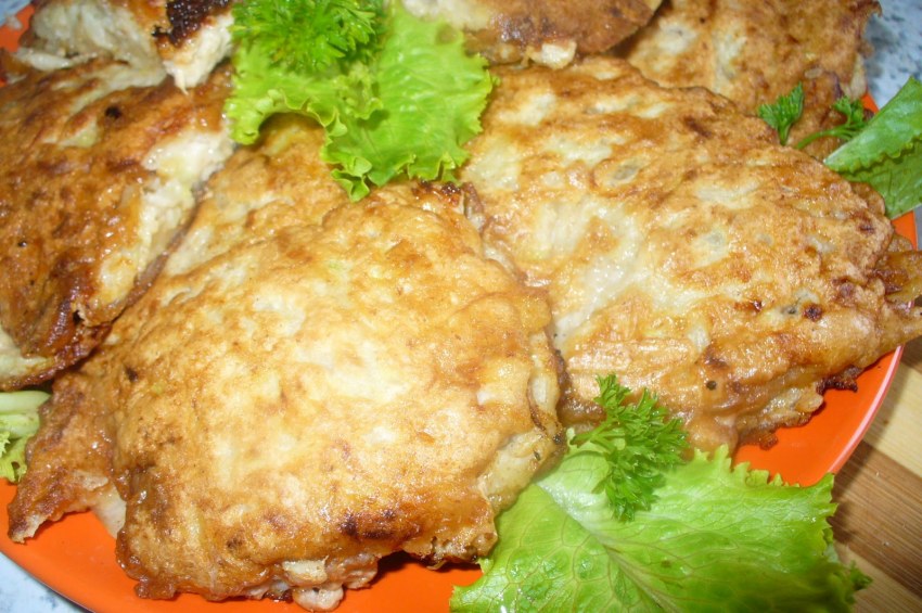 Кусочки свинины в кляре
