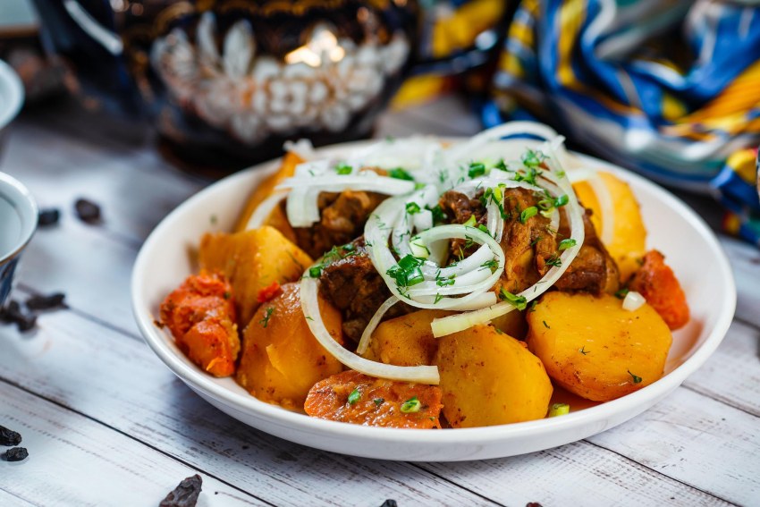 Кыргызский куурдак