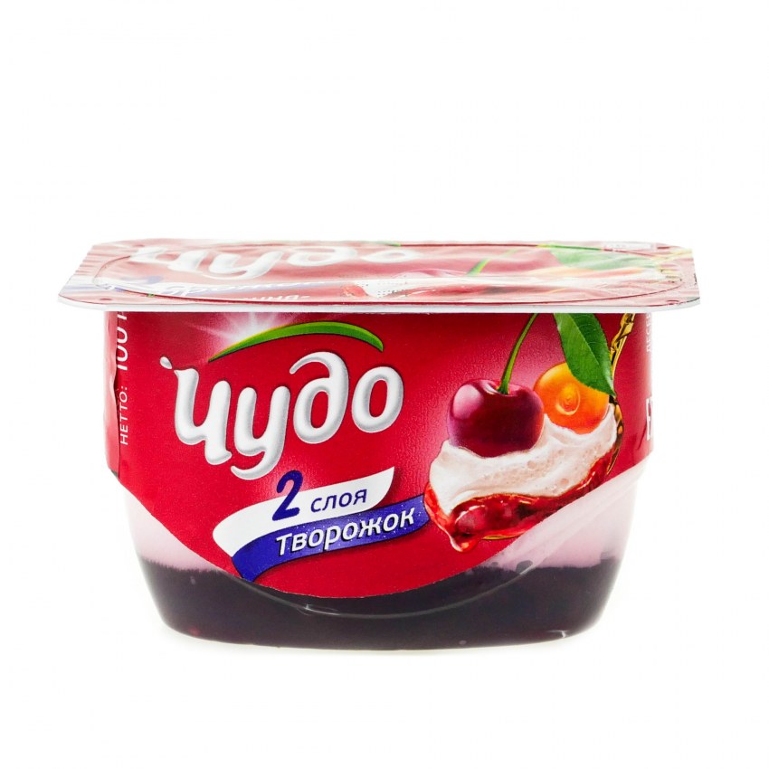 Творожок «чудо» вишня-черешня 4% 100г