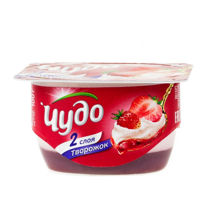 Чудо творожок воздушный вишня