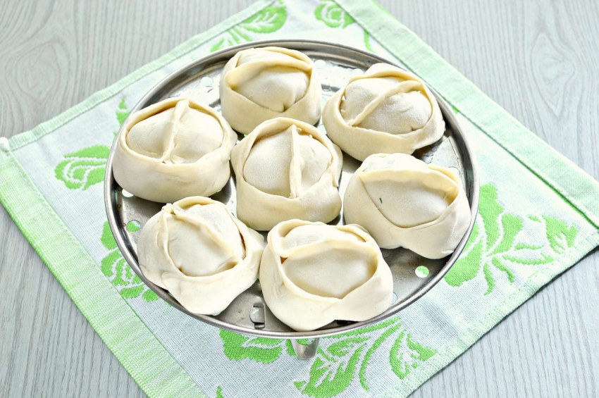 Манты без мантоварки