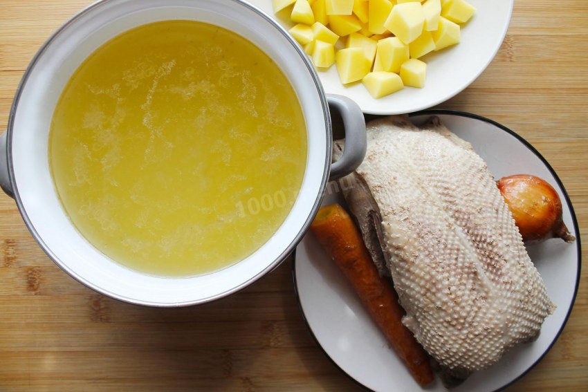 Рассольник с потрошками