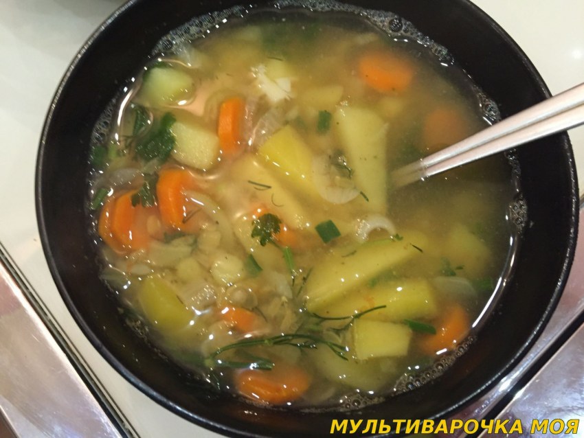 Суп с потрошками куриными