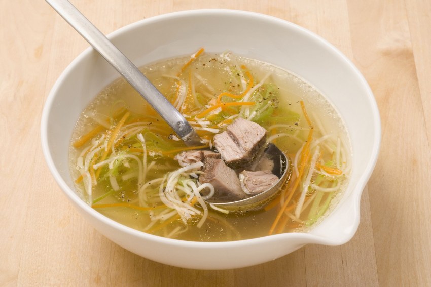 Вкусный суп из гуся