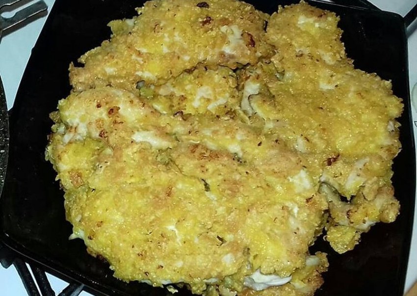Куриная отбивная в хлопьях кукурузных