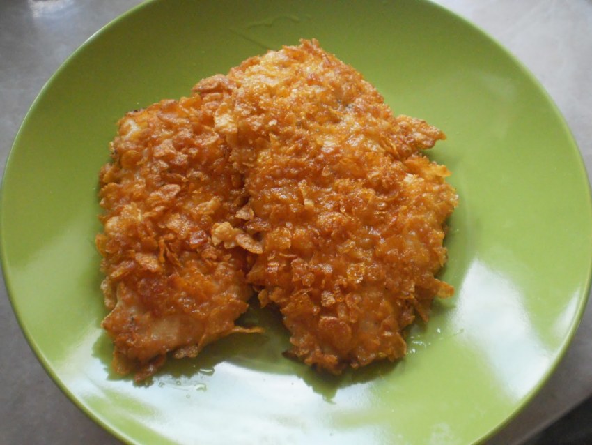 Курица в кукурузных хлопьях