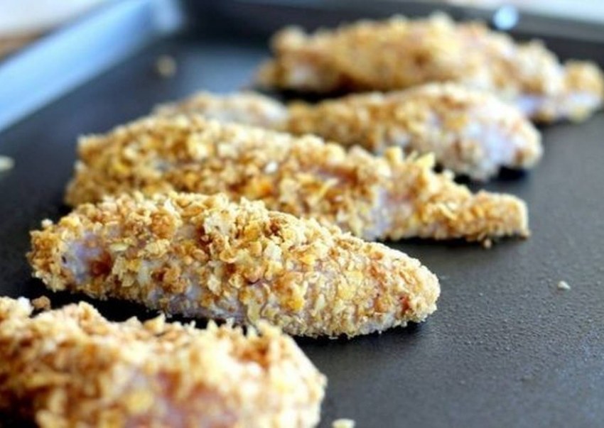 Филе куриное в кукурузных хлопьях