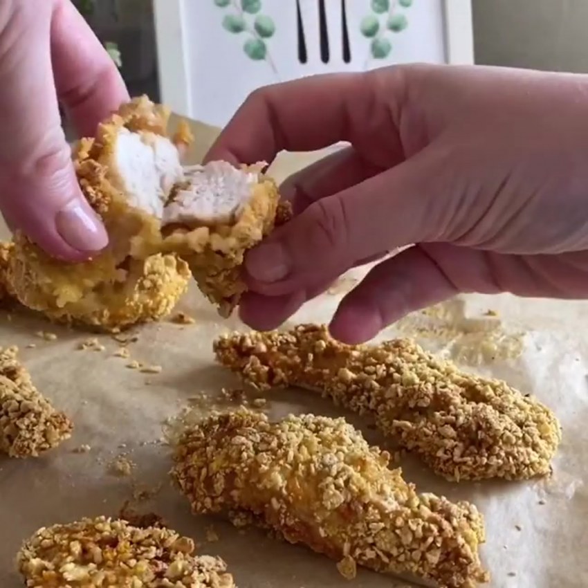 Курица в кукурузной муке