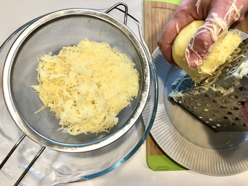 Драники процесс приготовления