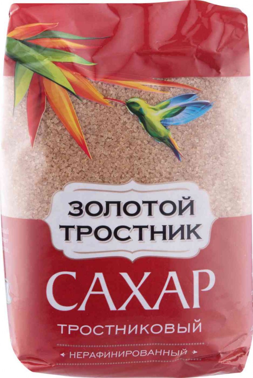 Сахар золотой тростник нерафинированный 900г