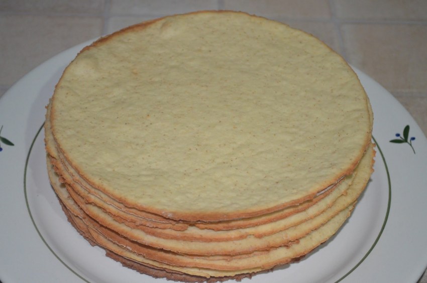 Коржи для торта на сковороде