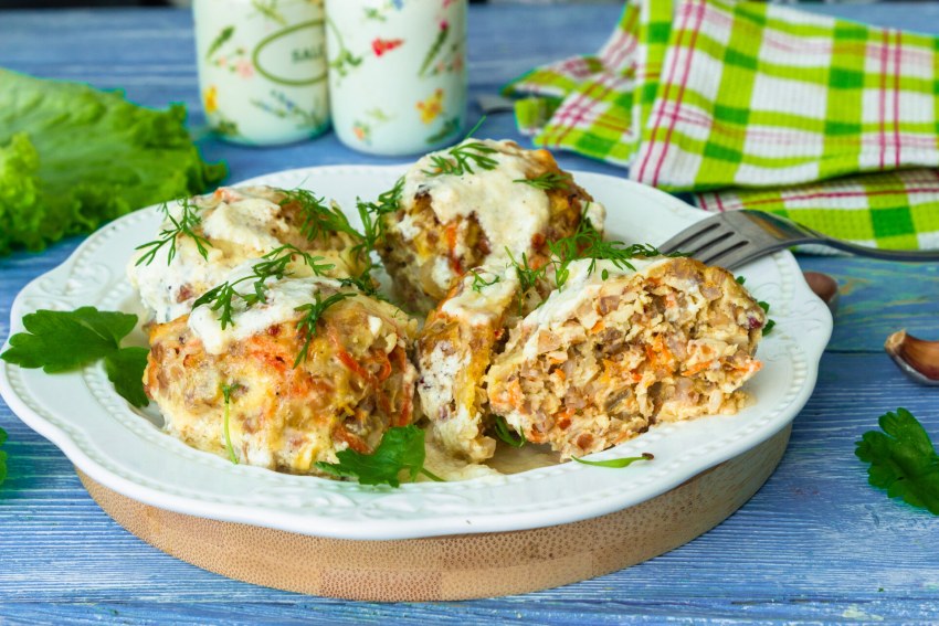 Котлеты с крупой и фаршем