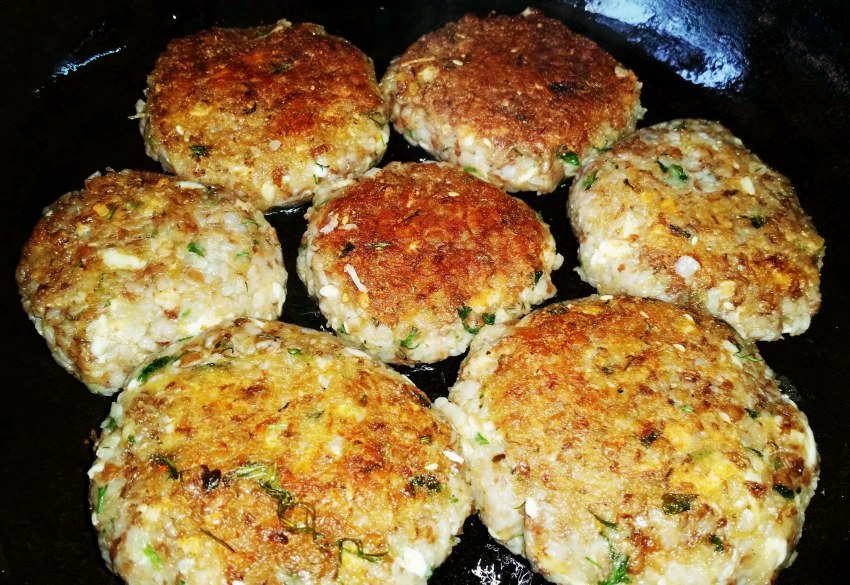 Котлеты из гречки и картофеля