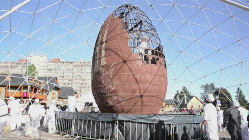 Фотозона пасхальное яйцо
