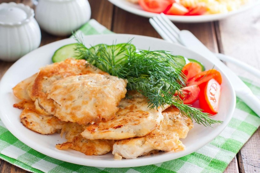 Куриное филе в казане в кляре