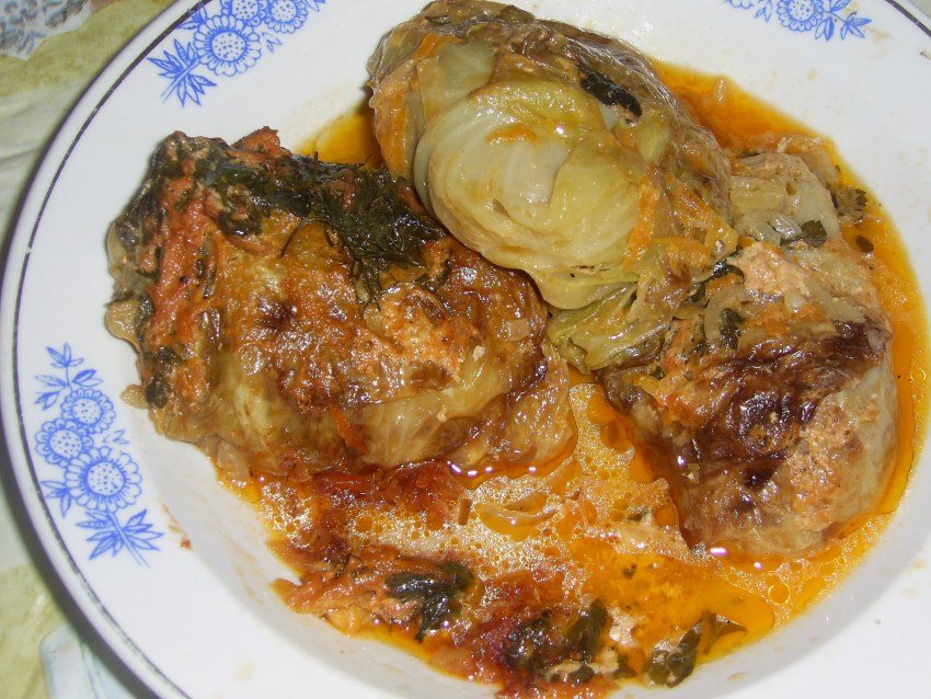 Приготовление голубцов с мясом и рисом