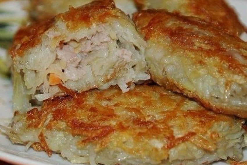Картофельные слайсы фарш