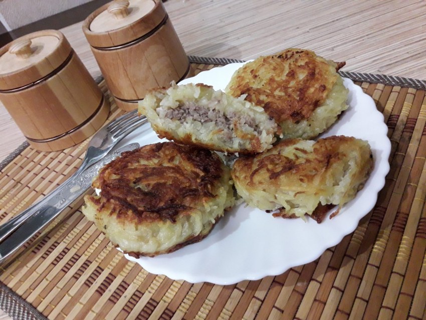 Стожки - блюдо из мясного фарша