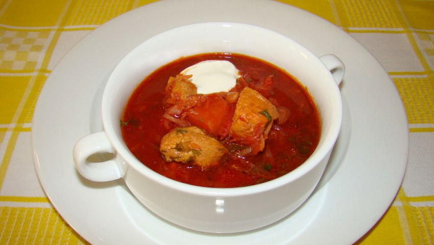 Борщ с капустой