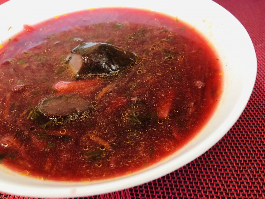 Борщ со свежей капустой фото