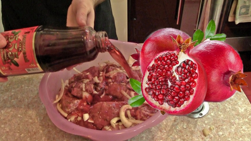 Шашлык в гранатовом соке