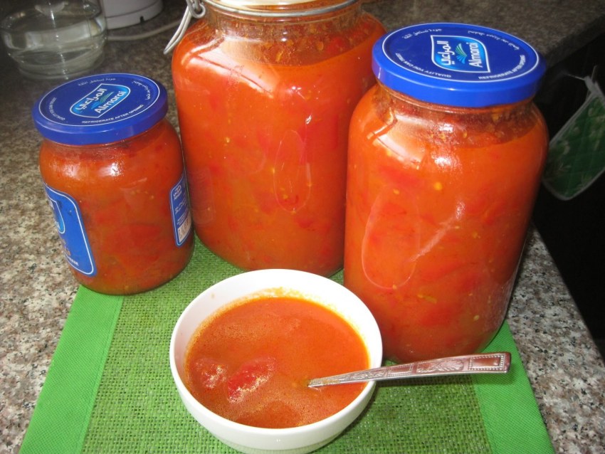 Лечо с томатной пастой
