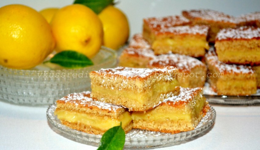Песочный лимонный пирог