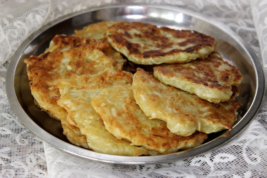 Оладьи с зеленью