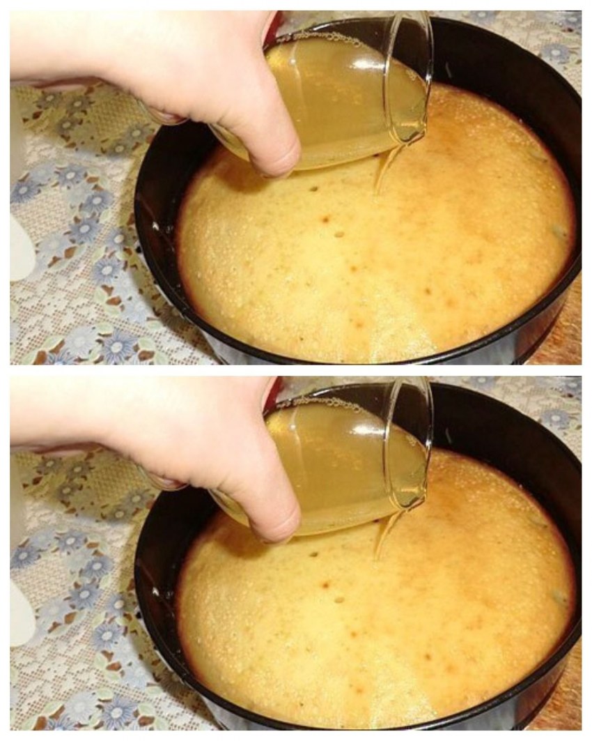 Разрезать Ровно коржи