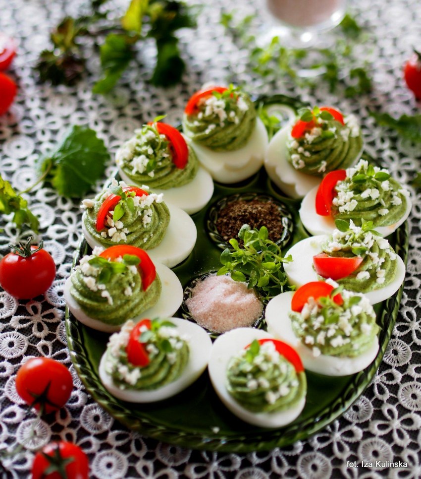 Яйца фаршированные, по-польски