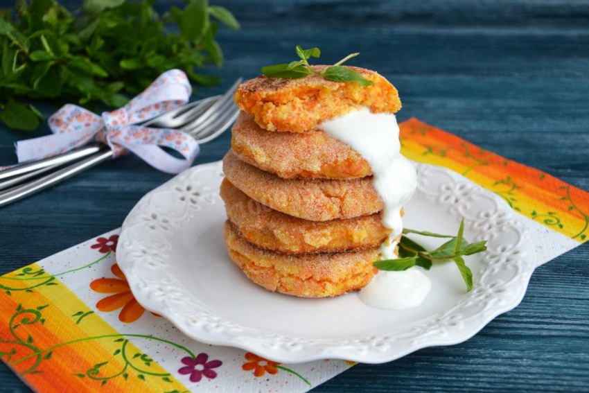 Морковные оладушки
