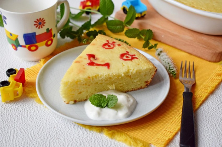 Словацкий творожник с яблоками