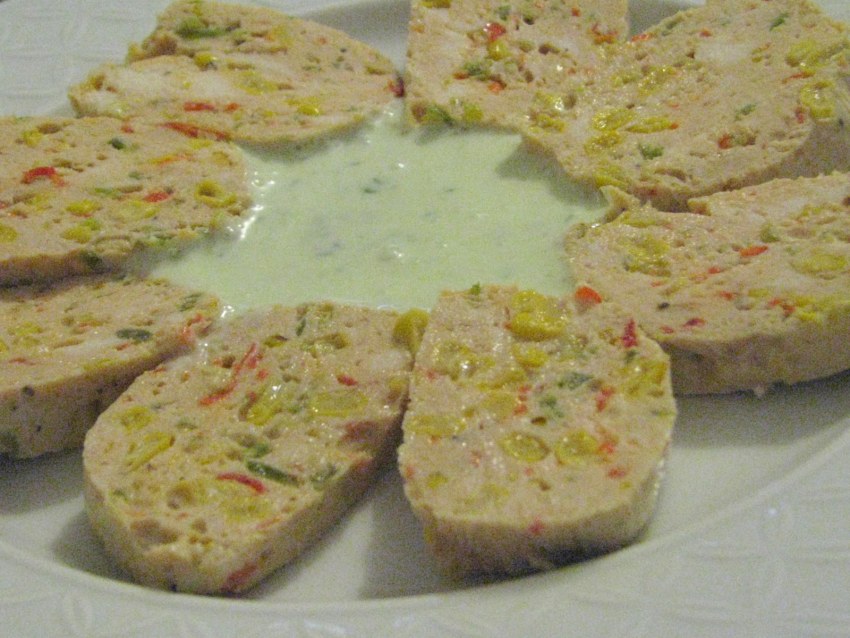 Галантин из курицы украшения